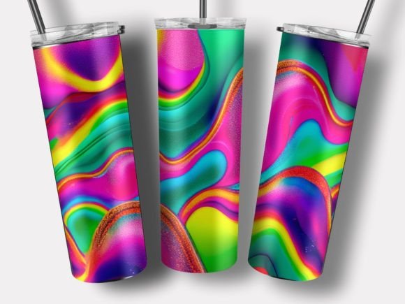 Download Psychedellic Organic Shapes Tumbler Wrap - Shape Collection