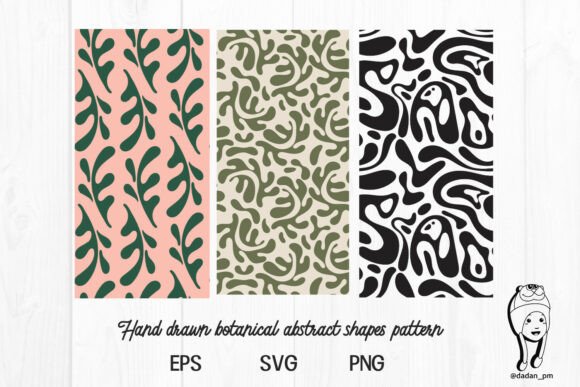 Download Hand Drawn Botanical Abstract Shapes - Shape Collection