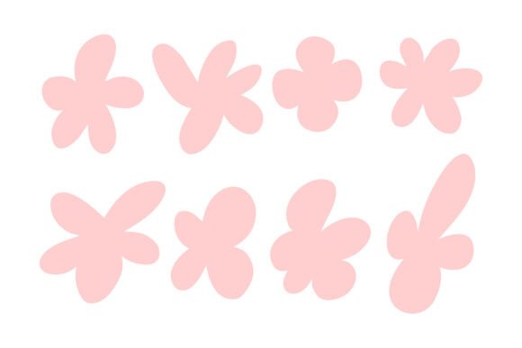 Download Playful Hand Drawn Abstract Floral Shape - Shape Collection