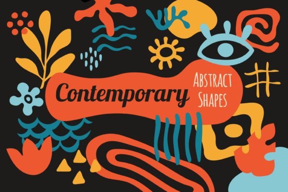Download 33 Contemporary Abstract Organic Shapes - Shape Collection