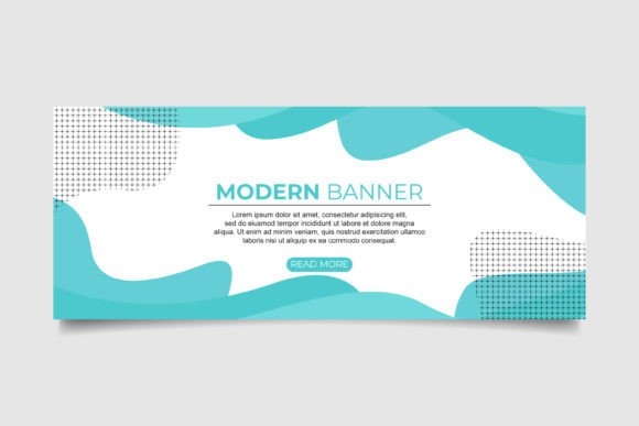 Download Abstract Banner with Modern Shapes - Shape Collection