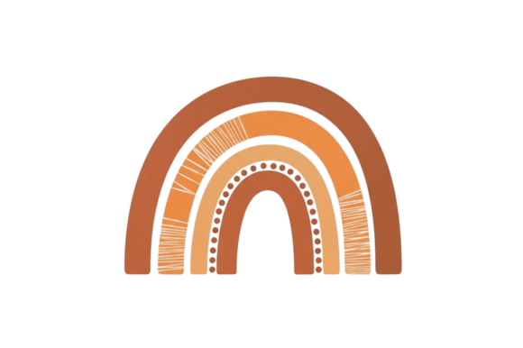 Download Boho Rainbow Arch with Warm Earth Tones - Warm Collection