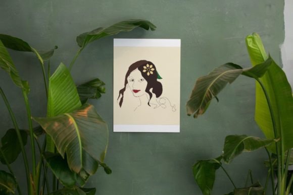 Download Women Smiley Face  Boho Illustration - Illustration Collection