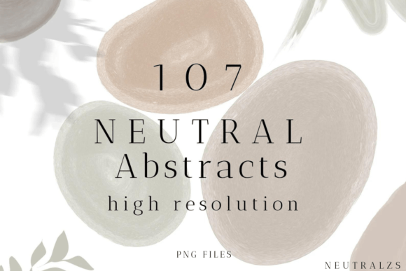 Download Neutral Abstract Shapes and Floral PNG - Shape Collection