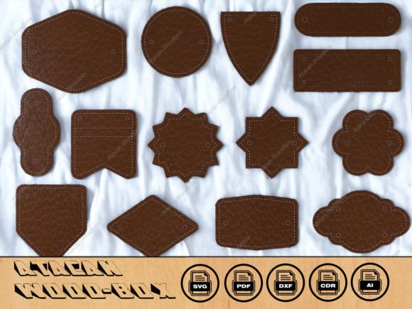 Download Genuine Leather Label Signs and Shapes - Shape Collection