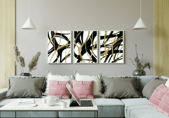 Download Contemporary Abstract Shapes Wall Art - Shape Collection