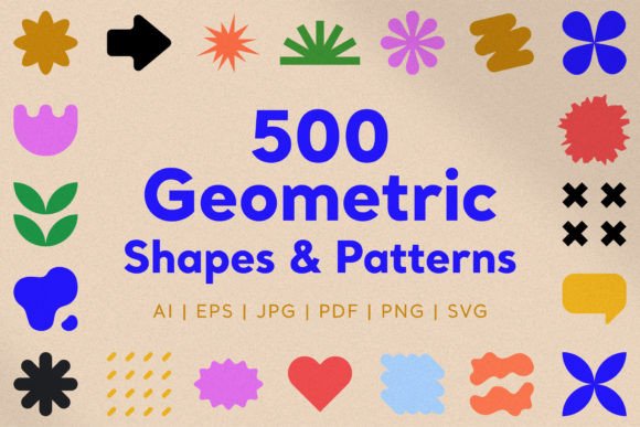 Download 500 Geometric Shapes &amp; Patterns - Shape Collection
