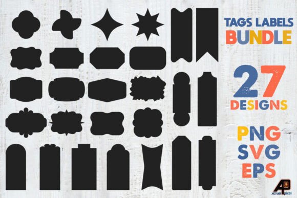 Download Tags, Labels and Shapes Bundle SVG PNG - Shape Collection