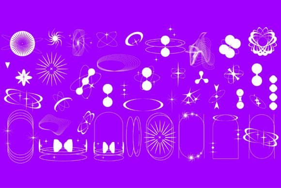 Download Y2k Aesthetic Shape Modern Sipmle Set - Shape Collection