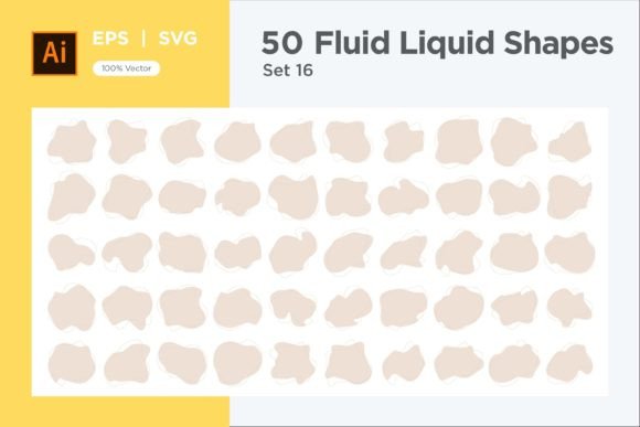 Download Fluid Liquid Shape V4 50 SET 16 - Shape Collection