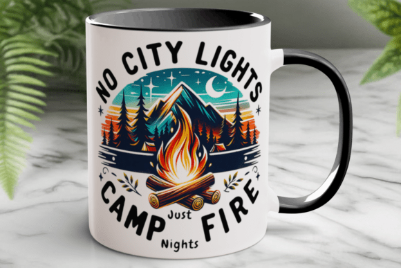 Download Sublimation Camping Coffee Mug Wrap Png - Coffee Collection