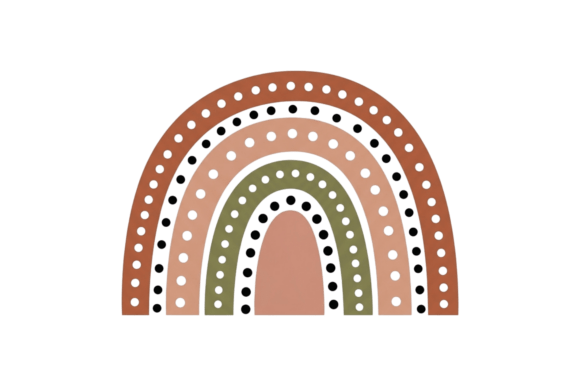 Download Boho Style Arch Dotted Earthy Colors - Earthy colors Collection