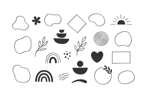 Download Abstract Organic Shapes and Geometric - Shape Collection